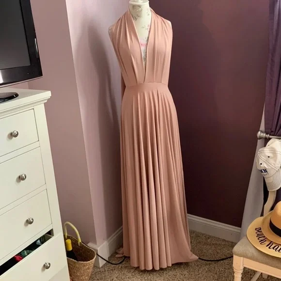 bhldn wedding guest dresses Brown gown. Worn once. Size 6 Anthropologie | Dresses | Bhldn